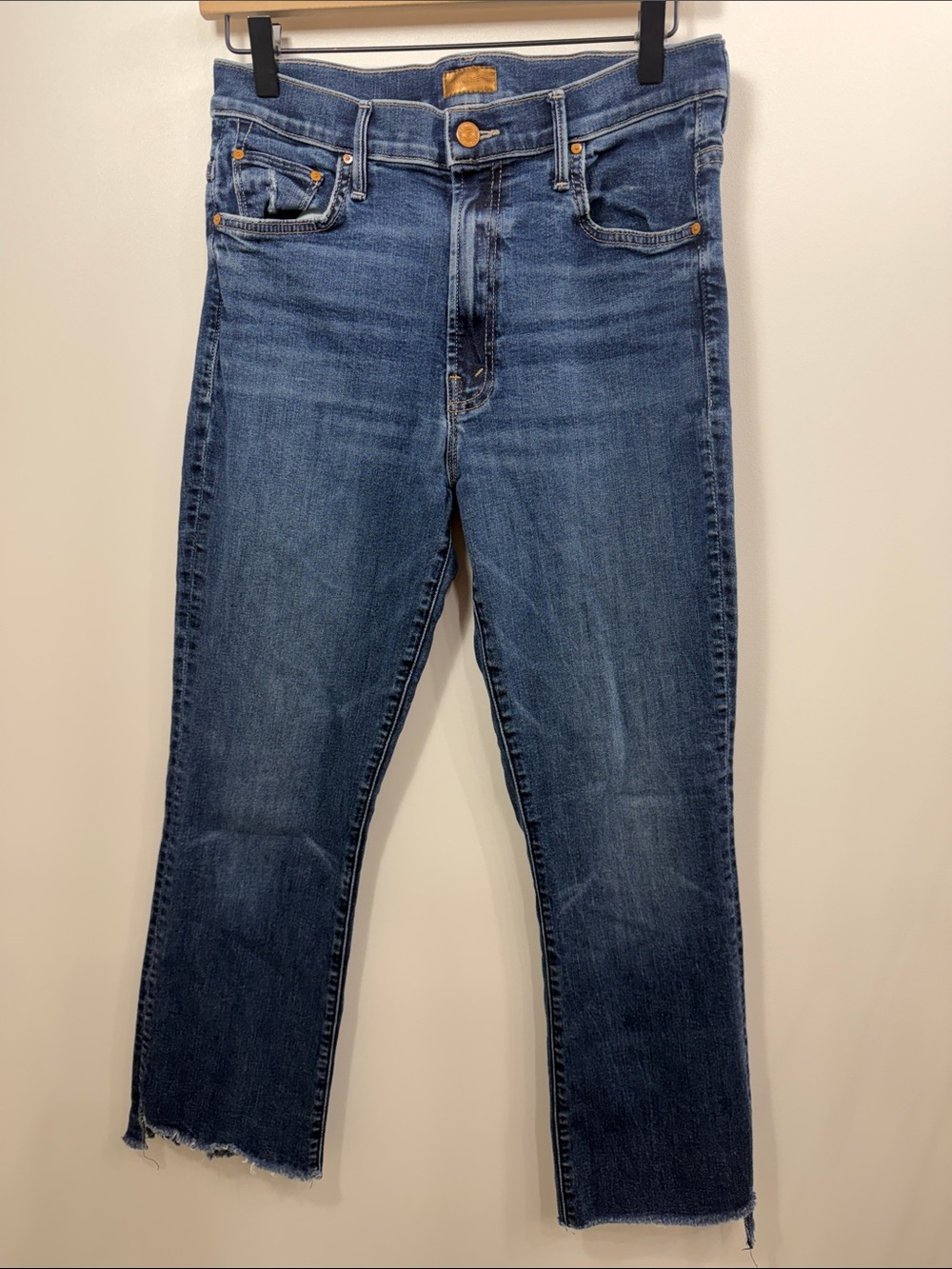 Mother The Insider Crop Step Fray jeans size 31